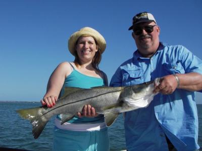 Dave West and Jen with a 35